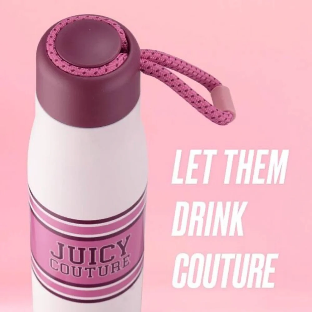 JUICY COUTURE  Pink and White Water Bottle - Picture 5 of 5
